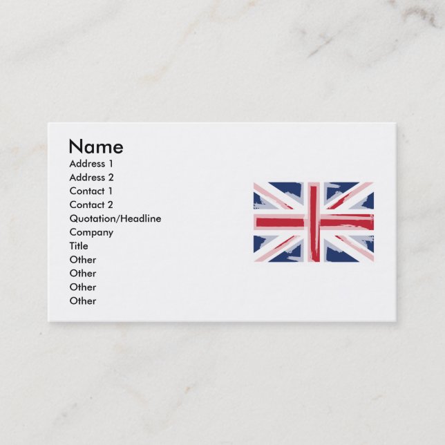 UNION_JACK VISITKORT (Framsida)
