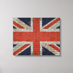 Union jack wall flagga Canvas