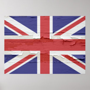 Union Jack Weasted Poster