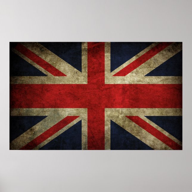 Union Jack - Worn Poster (Framsidan)