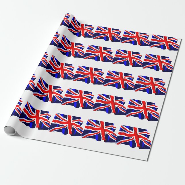 Union Jack Wrapping papper Presentpapper (Utrullad)