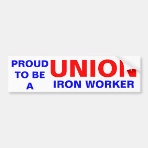 UNION JÄRN WORKER BILDEKAL
