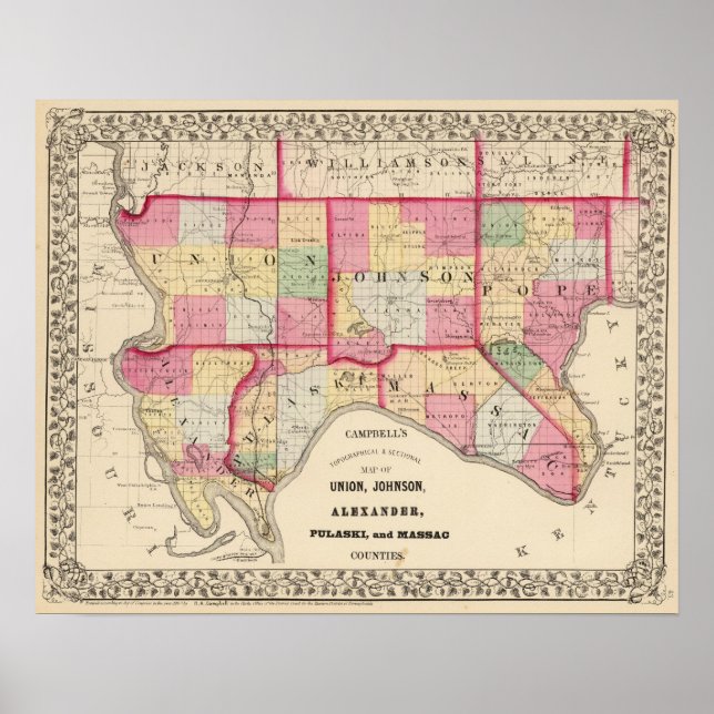 Union, Johnson, Alexander, Pulaski Poster (Framsidan)