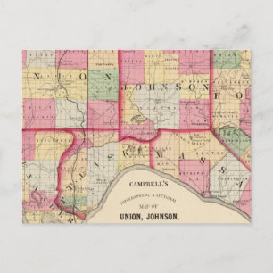 Union, Johnson, Alexander, Pulaski Vykort