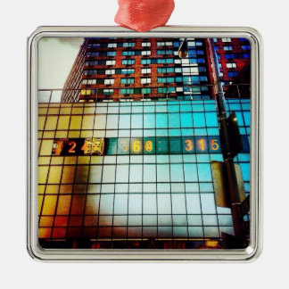 Union kvadrerar julgransprydnad metall