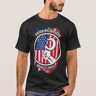 Union Millwright Tshirt American Manar Gifts for M T Shirt