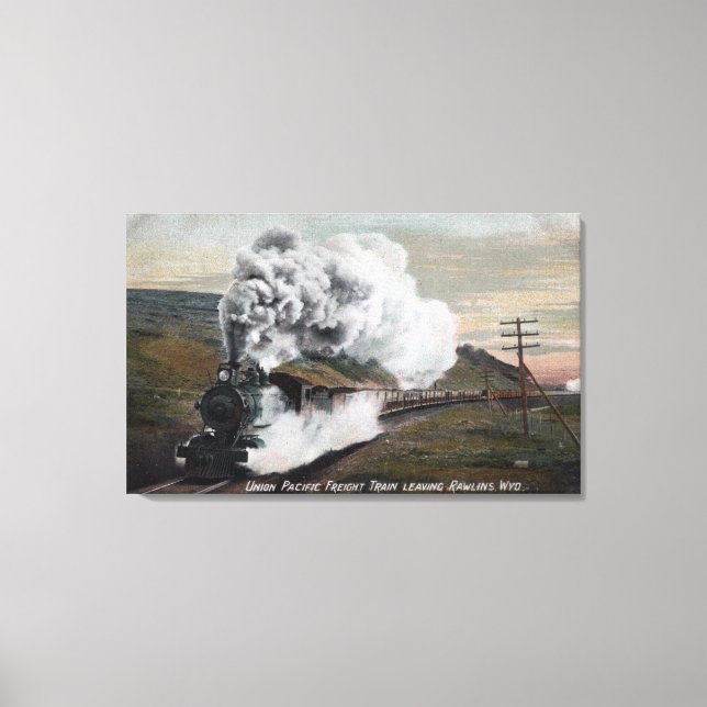 Union Pacific Freight Tåg View Canvastryck (Framsida)