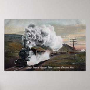 Union Pacific Freight Tåg View Poster