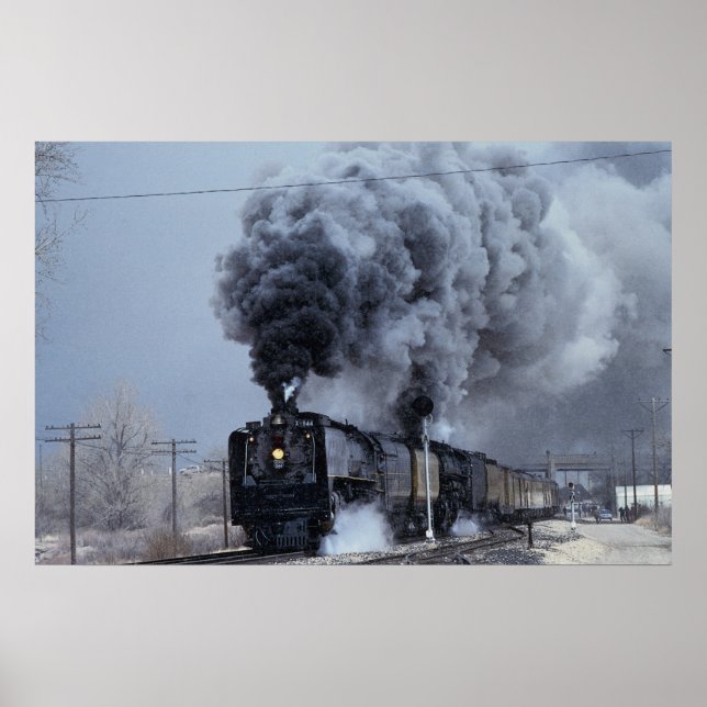 Union Pacific, nr 844 och nr 3985, avparting Win Poster (Framsidan)