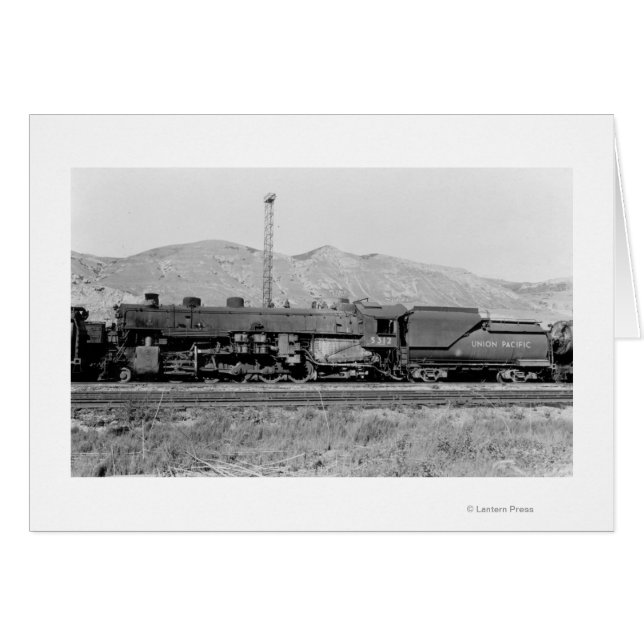 Union Pacific Railroad Engine #5312 Hälsningskort (Framsidan Horizontal)
