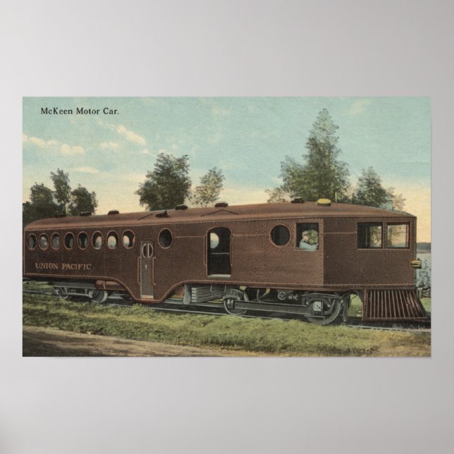 Union Pacific RailroadMcKeen Motor Car View Poster (Framsidan)