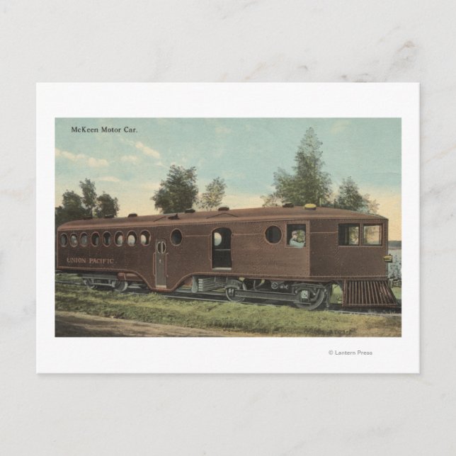 Union Pacific RailroadMcKeen Motor Car View Vykort (Framsida)
