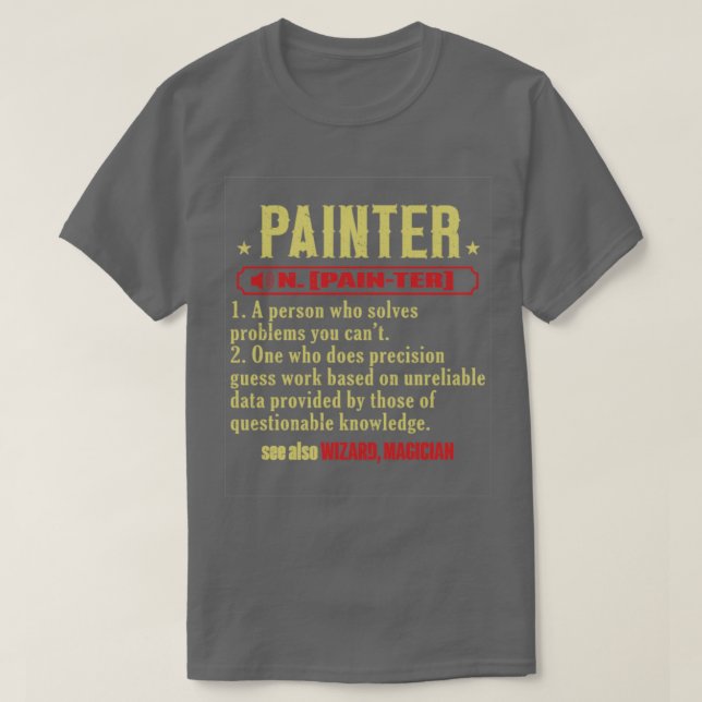 Union Painter House Painter2 T Shirt (Design framsida)