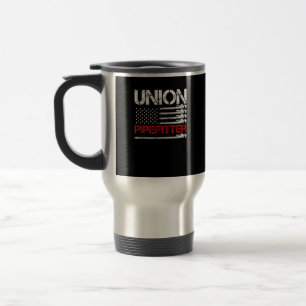 Union Pipefitter Union Strong USA American Flagga Resemugg
