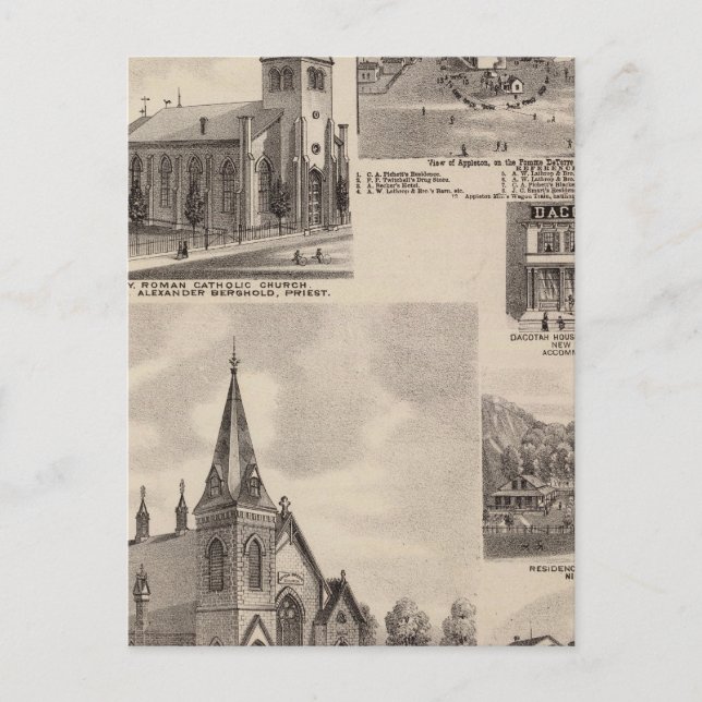 Union Presbyterian, Minnesota Vykort (Framsida)