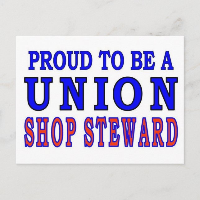 UNION SHOP STEWARD VYKORT (Framsida)