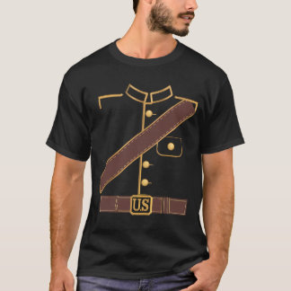 Union Soldier Costume Halloween Civil Krig Uniform T Shirt