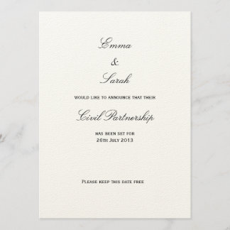 Union - Spara datum Inbjudningar