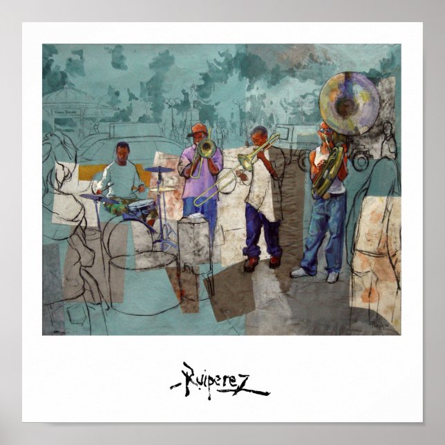 "Union Square Band" - "Banda en Union Square" Poster (Framsidan)