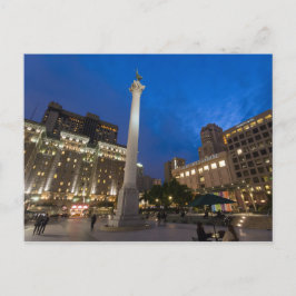 Union Square, centrala San Francisco Vykort