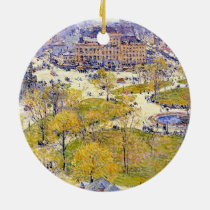 Union Square i vår av Frederick Childe Hassam Julgransprydnad Keramik
