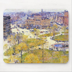 Union Square i vår av Frederick Childe Hassam Musmatta