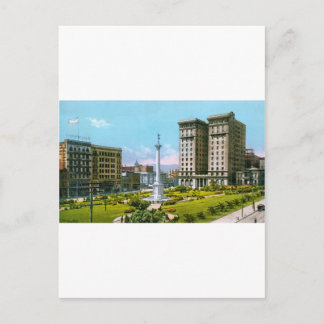 Union Square och St. Francis Hotel Vykort