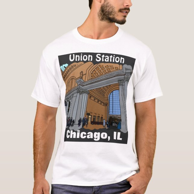 Union station Chicago, IL shirt T Shirt (Framsida)