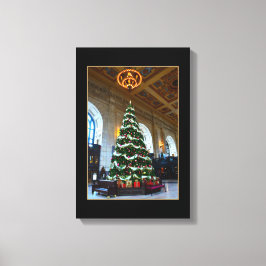 Union Station Christmas Tree, Kansas City Canvastryck