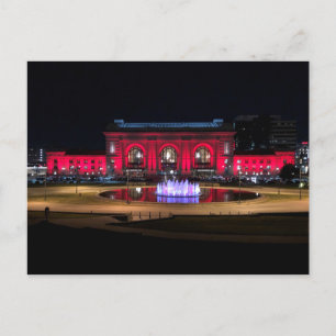Union Station i Kansas City Postcard Vykort
