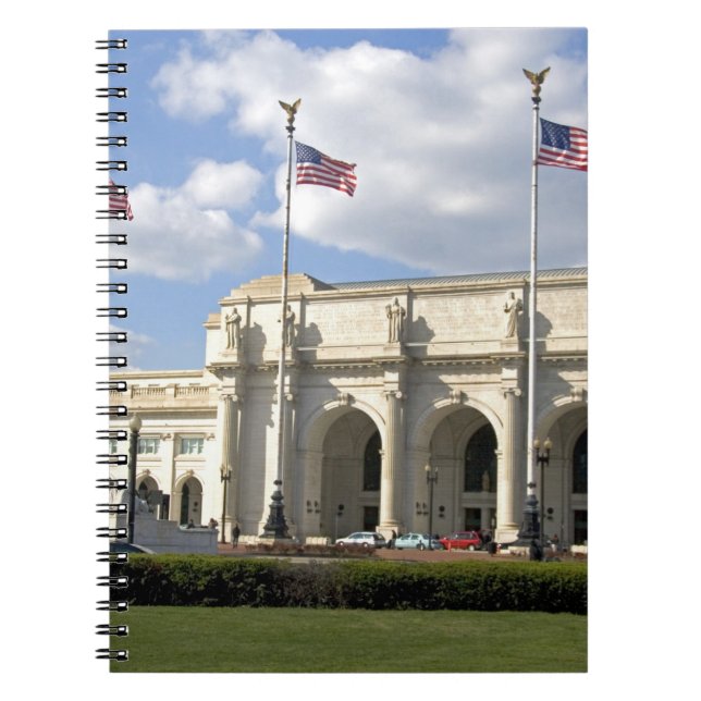 Union Station i Washington, D.C. Anteckningsbok Med Spiral (Framsidan)