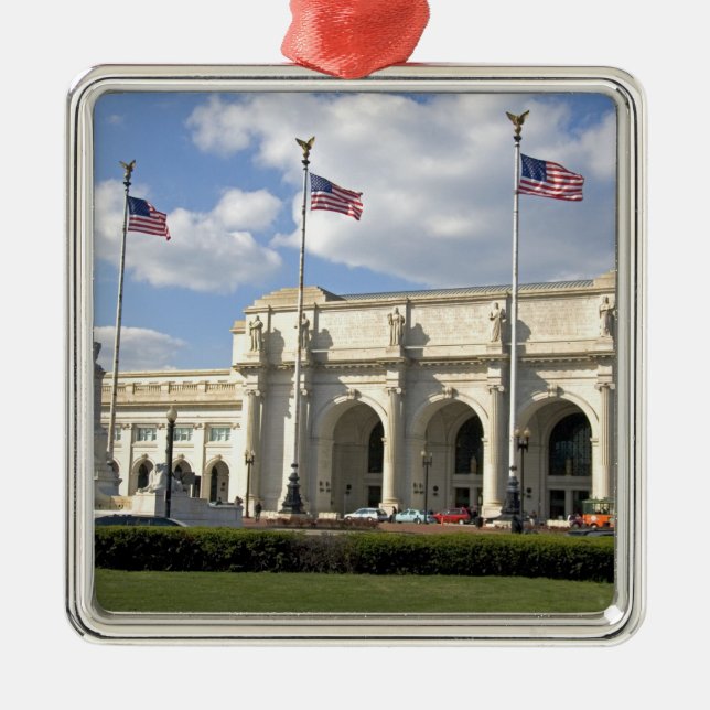 Union Station i Washington, D.C. Julgransprydnad Metall (Framsidan)