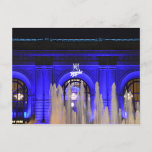 Union Station in Blue, Kansas City, Missouri Vykort