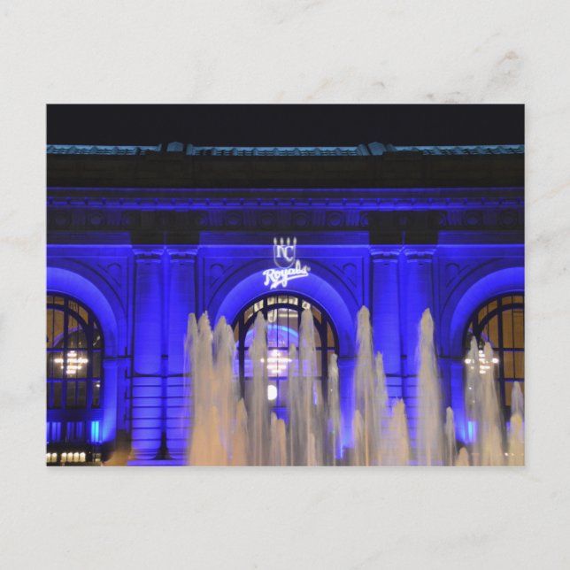 Union Station in Blue, Kansas City, Missouri Vykort (Framsida)