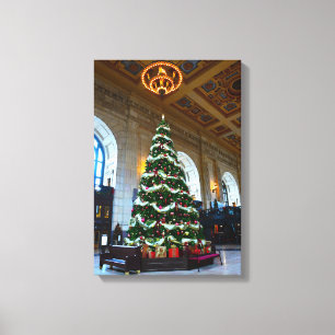 Union Station Julgran, Kansas City Canvastryck