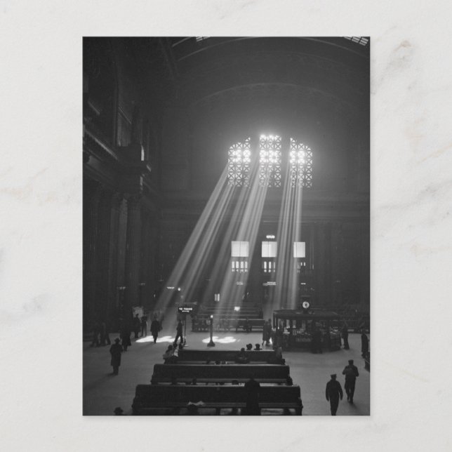 Union Station väntrum, 1943 Vykort (Framsida)
