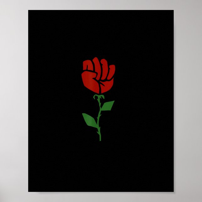 Union Strong Pro Union Worker Fist Protest Poster (Framsidan)