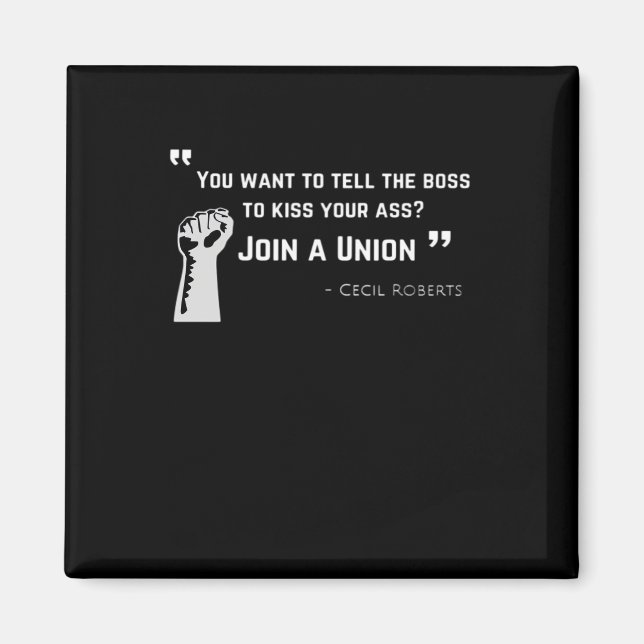 Union Strong - Union Worker Trend Labour Day Magnet (Framsidan)