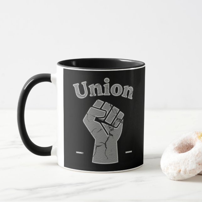 Union Strong Worker Fist Minimal Design Mugg (Med munk)