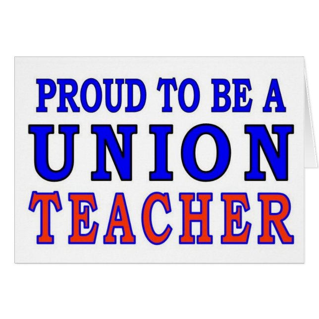 UNION TEACHER HÄLSNINGSKORT (Framsidan Horizontal)