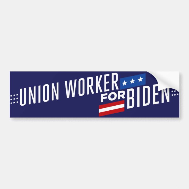 Union Worker for Biden 2024 Bildekal (Framsidan)