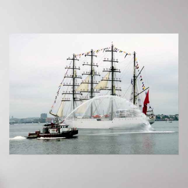 Unionen och brandbåt poster (Framsidan)