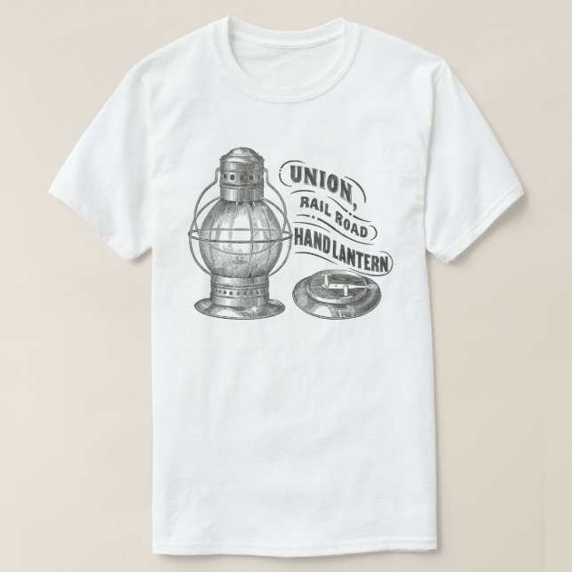 Unionen räcker lyktajärnvägskjortan t-shirt (Design framsida)