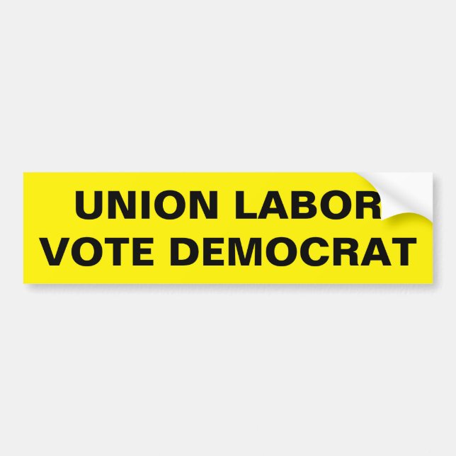 UNIONENS ARBETSOMRÖSTNING DEMOKRAT BILDEKAL (Framsidan)