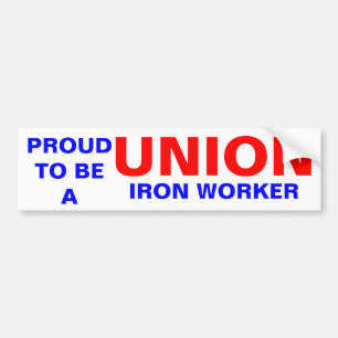 UNIONENS ARBETSTAGARE I JÄRN BILDEKAL