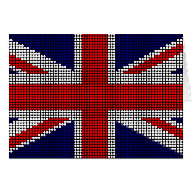 Unionens flagga för jack - briljant flagga hälsningskort (Framsidan Horizontal)
