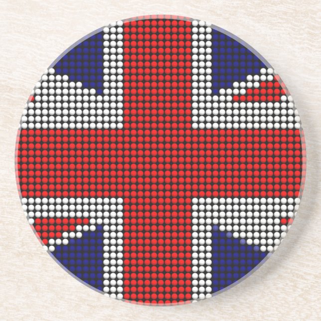 Unionens flagga för jack - briljant flagga underlägg sandsten (Framsidan)