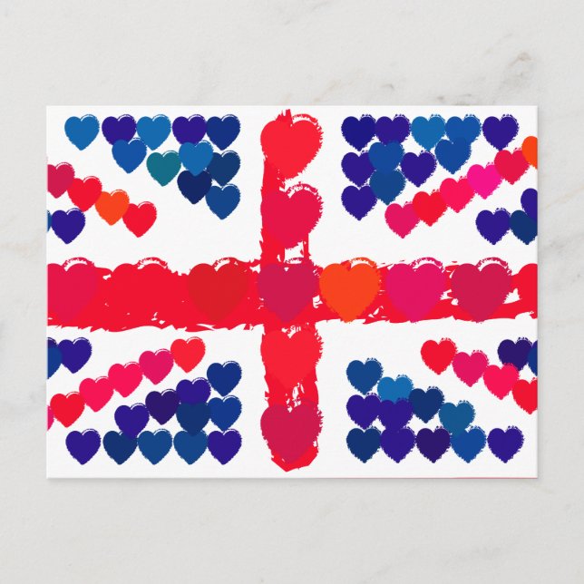 Unionens hjärtan vykort (Framsida)