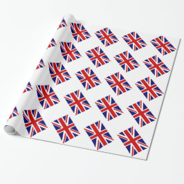 Unionens jack är papper med den brittiska flagga presentpapper