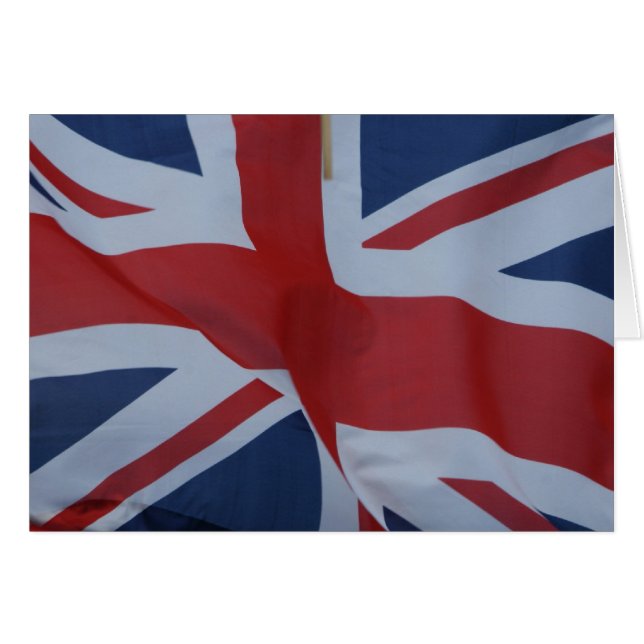 unionens jack flagga hälsningskort (Framsidan Horizontal)